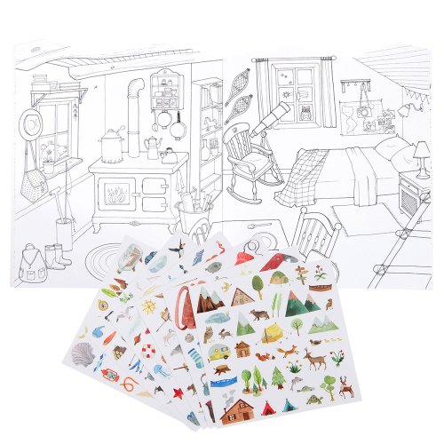 Cahier Coloriage Stickers Explorateur