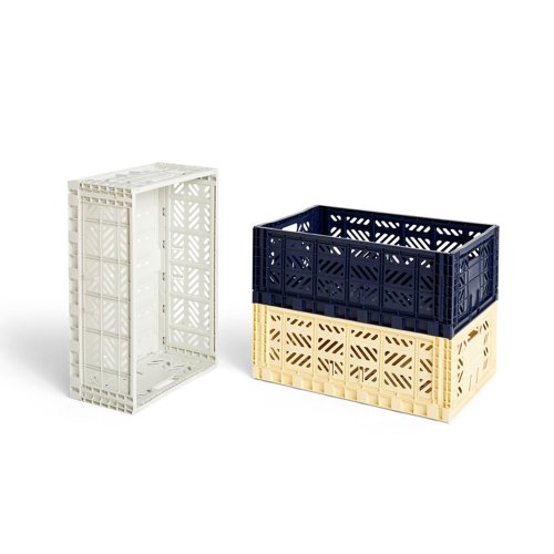 Caisse pliable Aykasa L - Gris clair