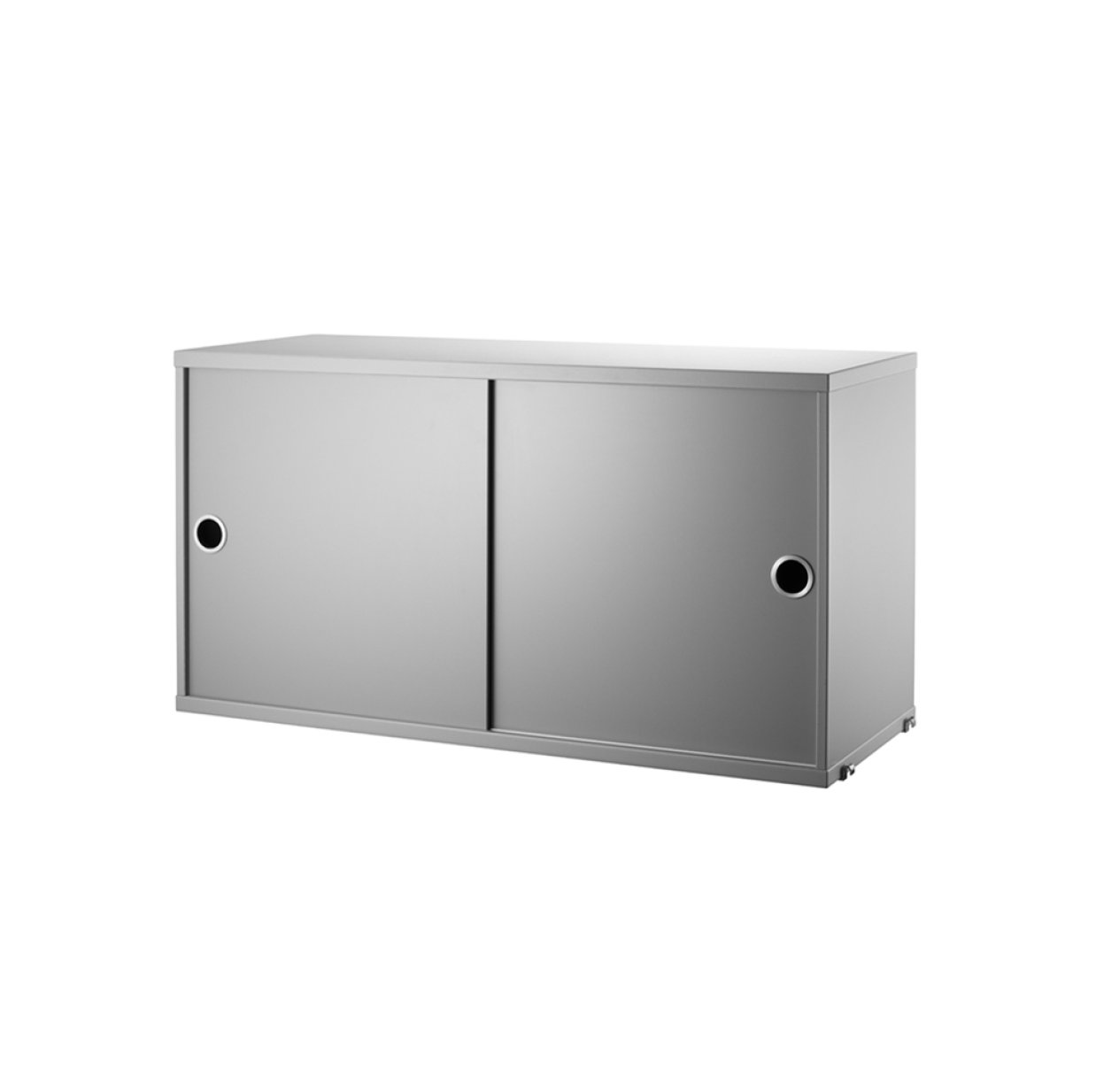 Caisson 2 portes coulissantes 78 cm - Gris