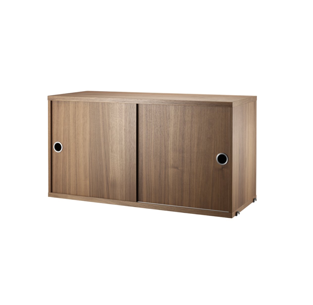 Caisson 2 portes coulissantes 78 cm - Noyer