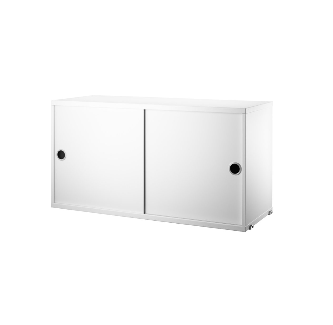 Caisson 2 portes coulissantes 78 cm - Blanc