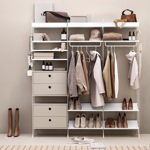 Caisson 2 tiroirs 58 x 30 cm - Gris