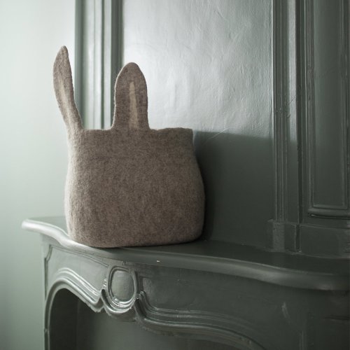 Calebasse en feutre Pasu Bunny - Pierre clair