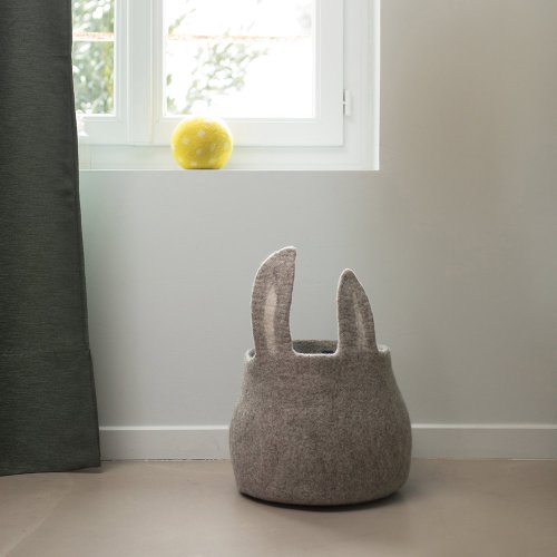 Calebasse en feutre Pasu Bunny - Pierre clair