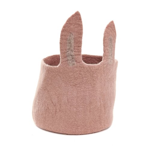 Calebasse en feutre Pasu Bunny - Rose quartz