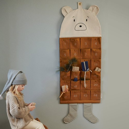 Calendrier de l'Avent Ours Klaus - Rose Tuscany