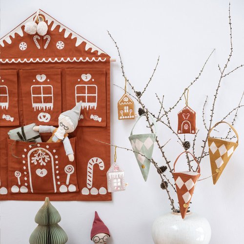 Calendrier de l'Avent mural Maison de Pain d'Epices