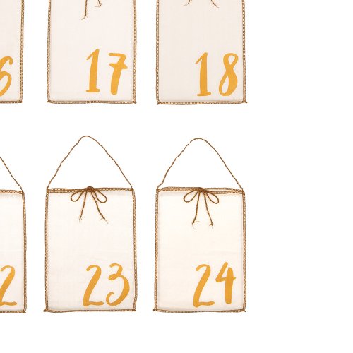 Calendrier de l'avent pochettes cadeaux Gift Bags - Naturel