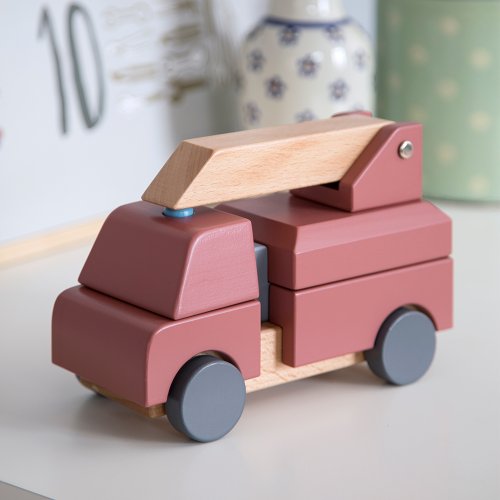 Camion Pompier en bois