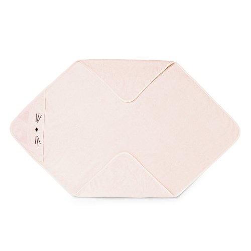 Cape de bain Chat Augusta - Rose poudré