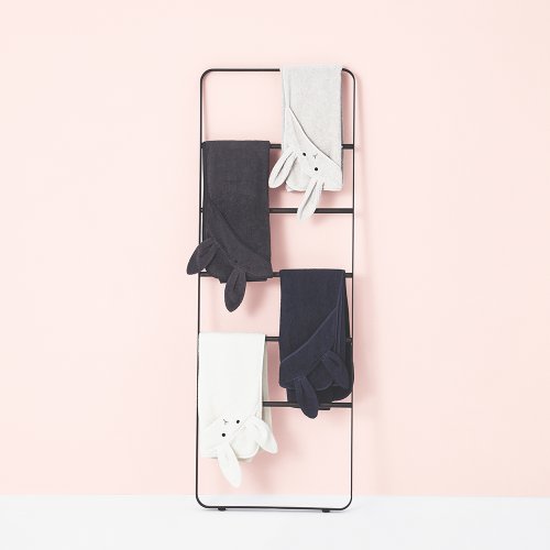 Cape de bain Lapin Augusta - Gris éléphant