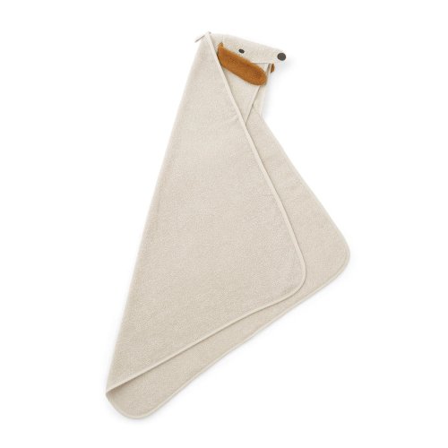 Cape de bain bébé Chien Albert - Sable