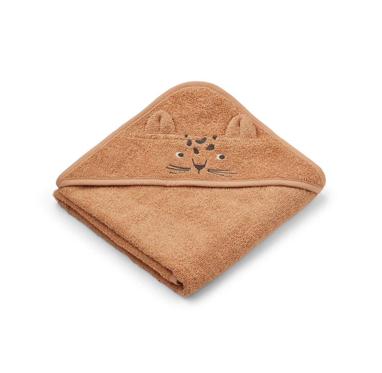 Cape de bain bébé Léopard Albert - Abricot