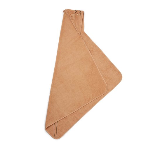 Cape de bain bébé Léopard Albert - Abricot