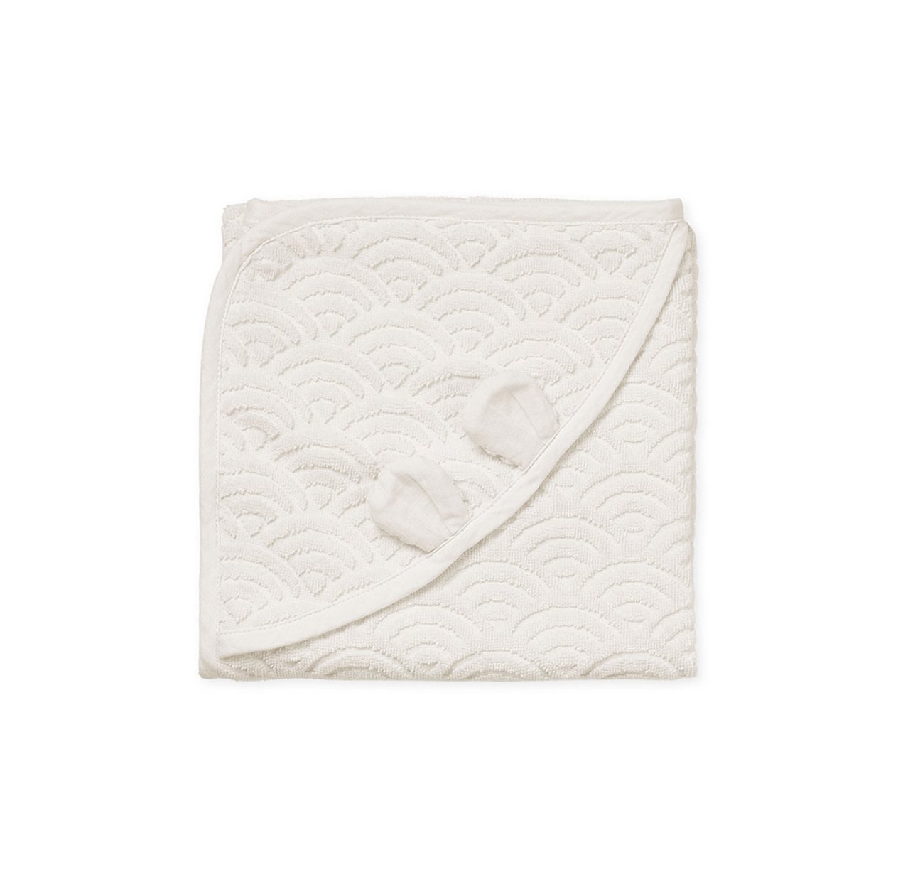 Cape de Bain Bébé Ours - Blanc