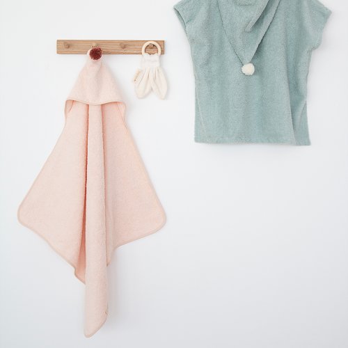 Cape de bain bébé So Cute - Rose pâle