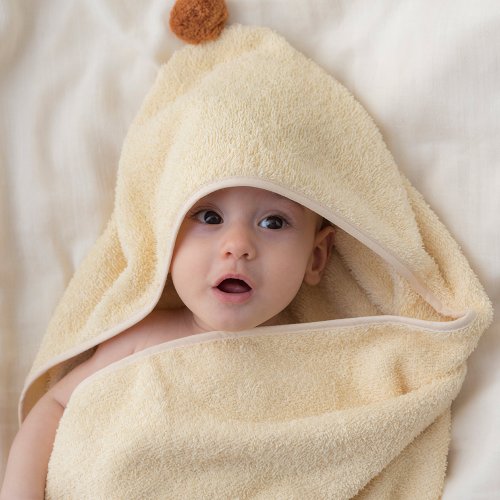 Cape de bain bébé So Cute - Vanille
