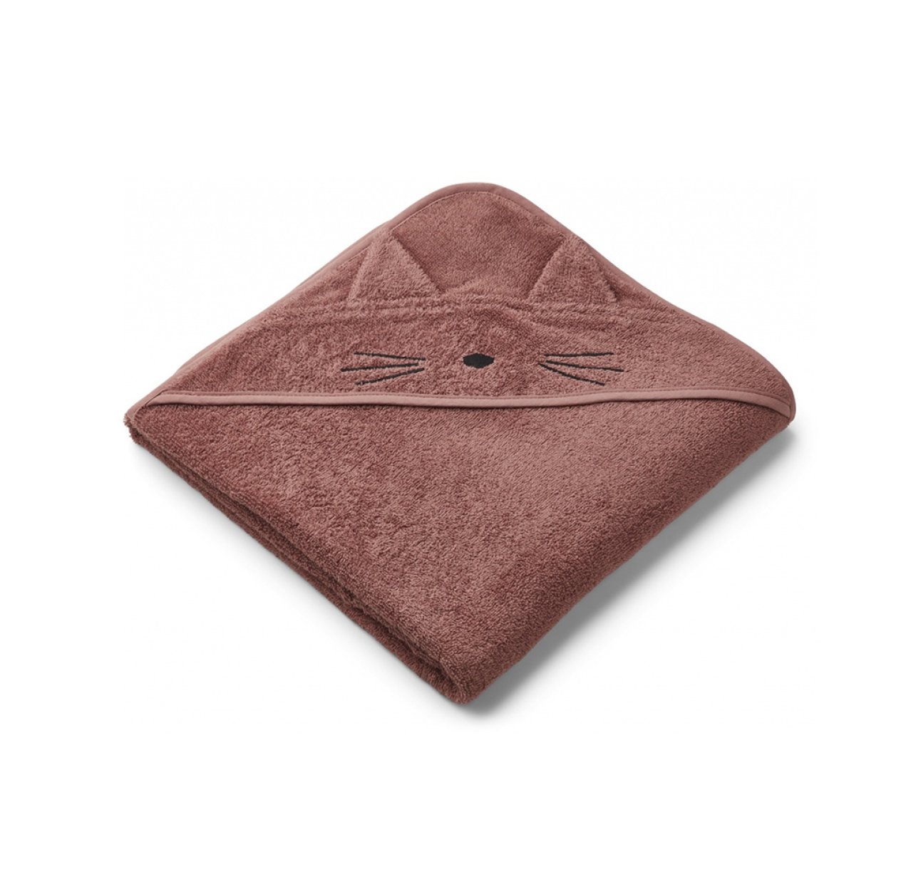 Cape de bain Chat Augusta - Vieux rose