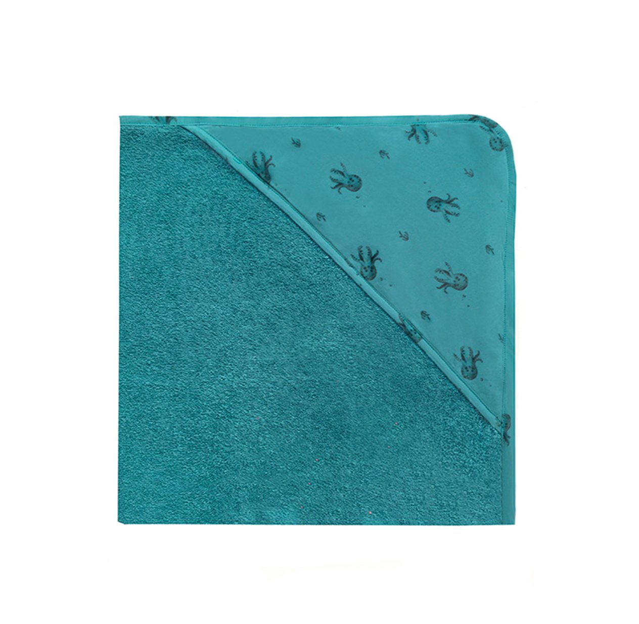 Cape de bain Colette Poulpe - Bleu denim