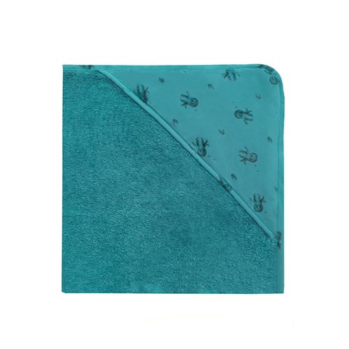 Cape de bain Colette Poulpe - Bleu denim