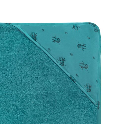 Cape de bain Colette Poulpe - Bleu denim