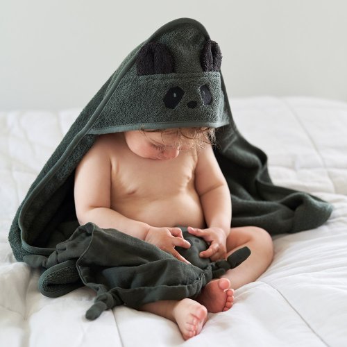 Cape de bain Panda Augusta - Kaki