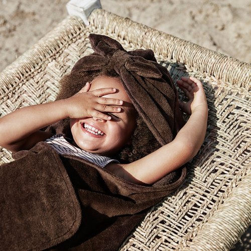 Cape de Bain Noeud - Rose pâle