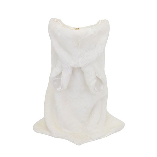 Cape des bois lapin en fausse fourrure - Blanc