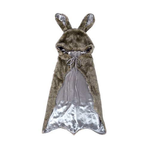 Cape des bois lapin en fausse fourrure - Beige