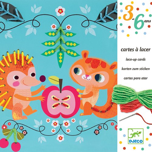 Cartes à lacer - Les petits copains