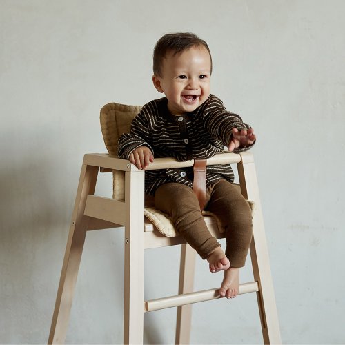 Chaise Haute Bébé Robot - Hêtre