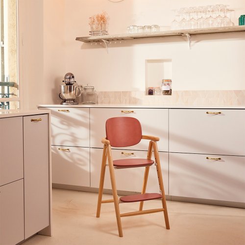 Chaise haute évolutive Tobo - Bois de rose