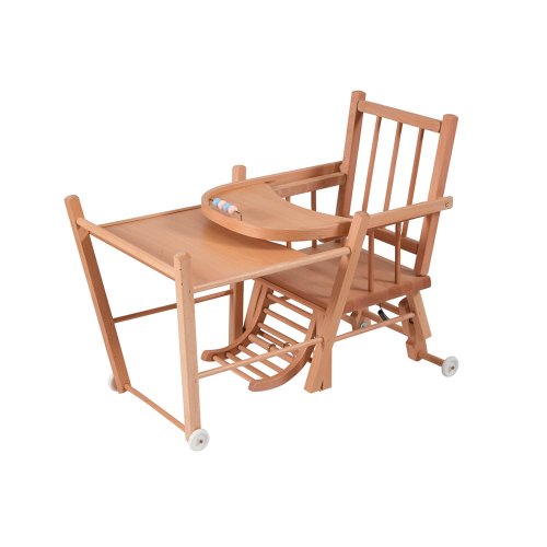 Chaise Haute transformable Marcel - Hêtre vernis