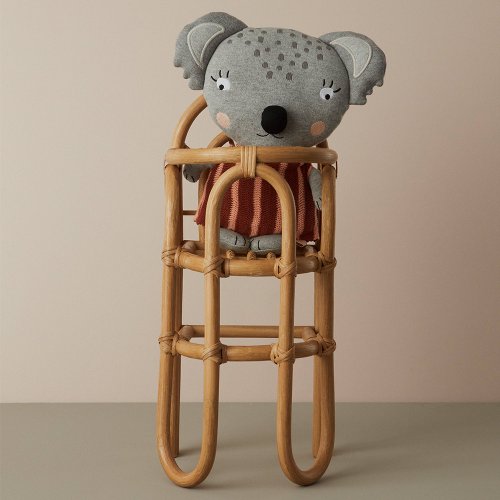 Chaise Haute poupée en rotin Rainbow