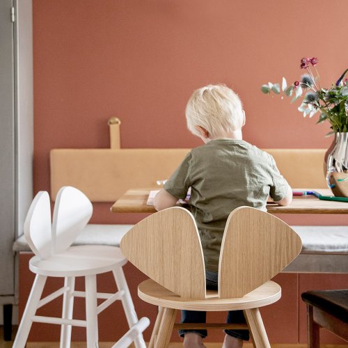 Chaise junior Mouse 3-9 ans - Blanc
