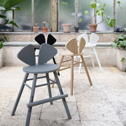 Chaise junior Mouse 3-9 ans - Gris