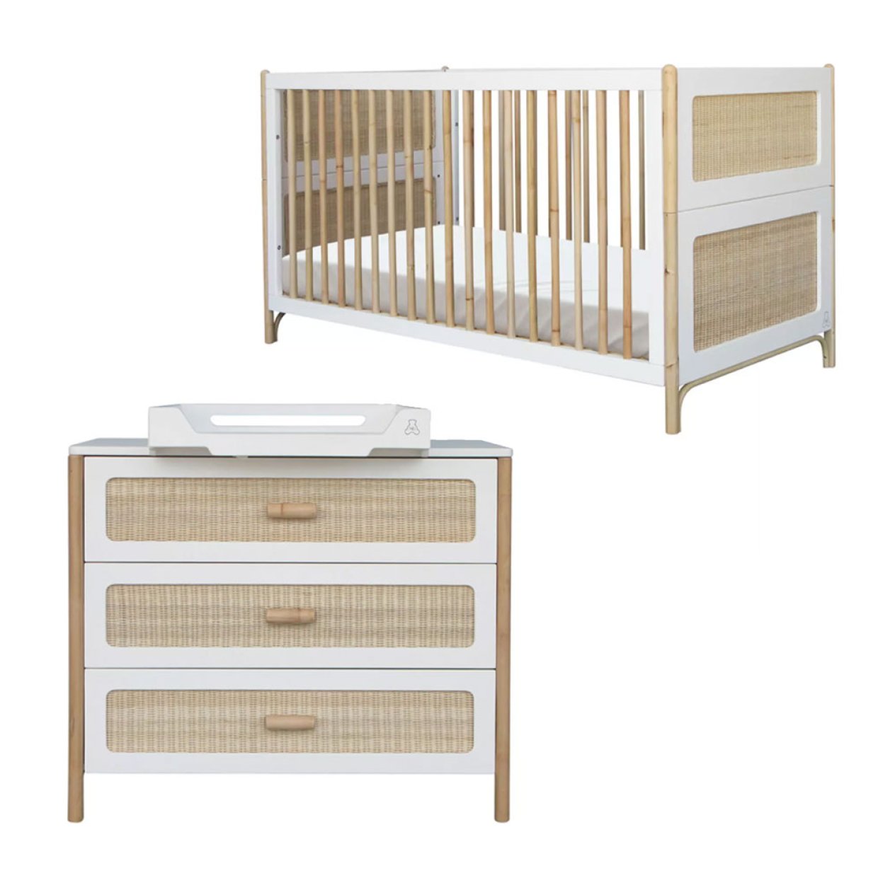 Chambre Bébé Complète évolutive Océania Duo - Blanc