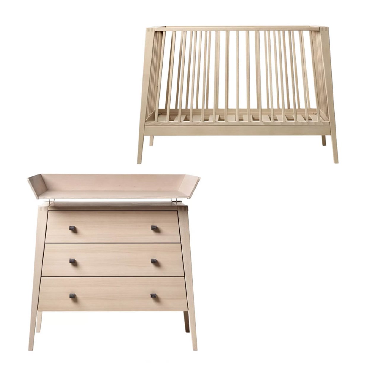 Chambre Bébé Complète Linea Duo Commode à langer - Hêtre
