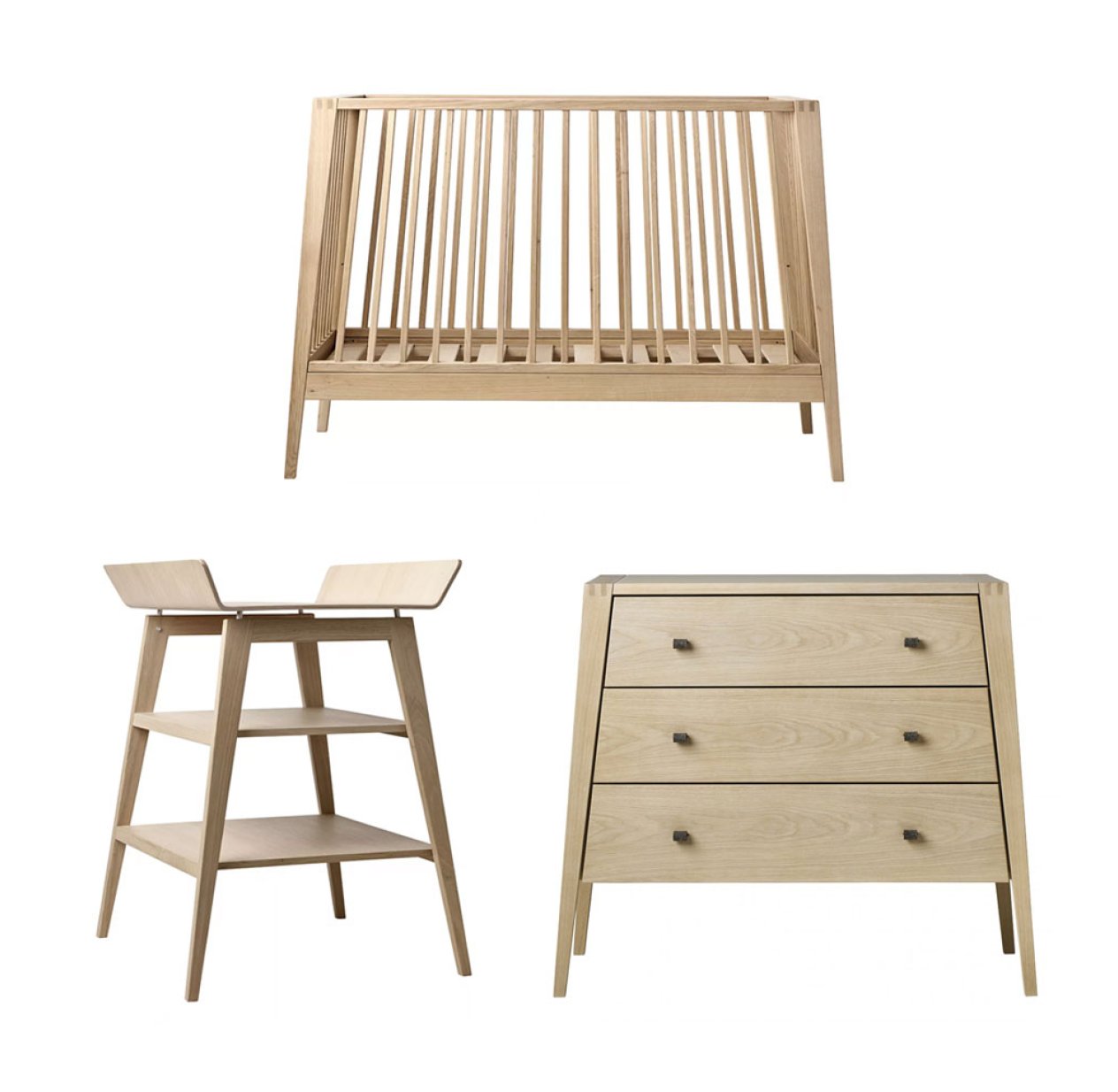 Chambre Bébé Complète Linea Trio - Chêne