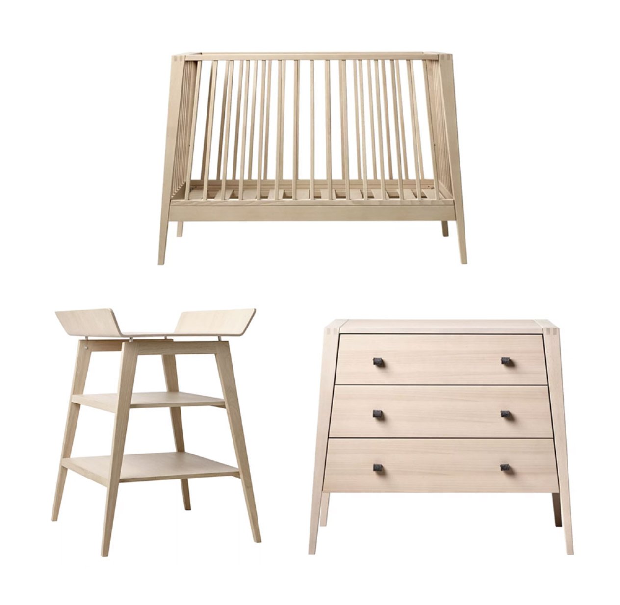 Chambre Bébé Complète Linea Trio - Hêtre