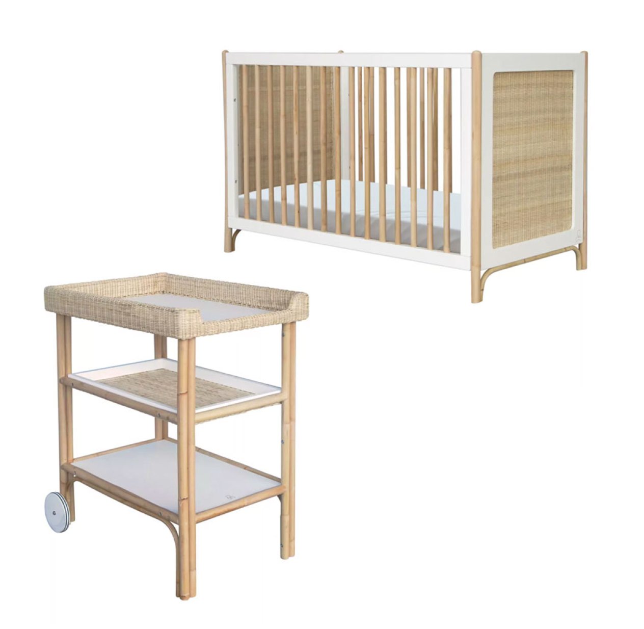 Chambre Bébé Complète Océania Duo Table à langer - Blanc