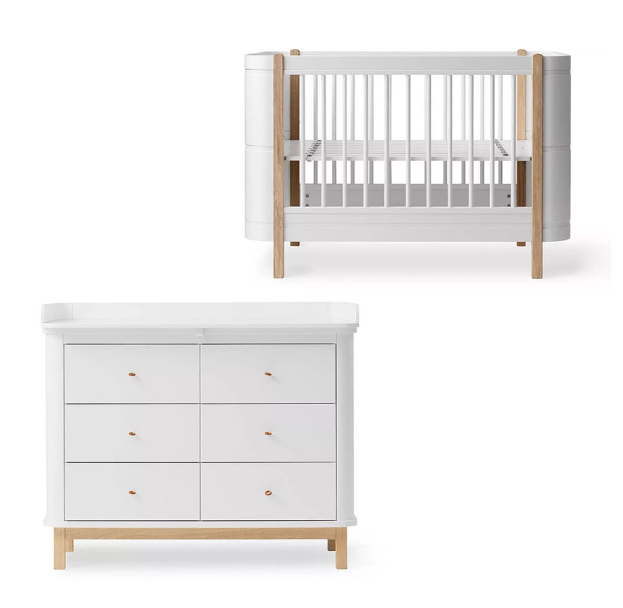 Chambre Bébé Complète Mini+ Wood - Grand plan à langer
