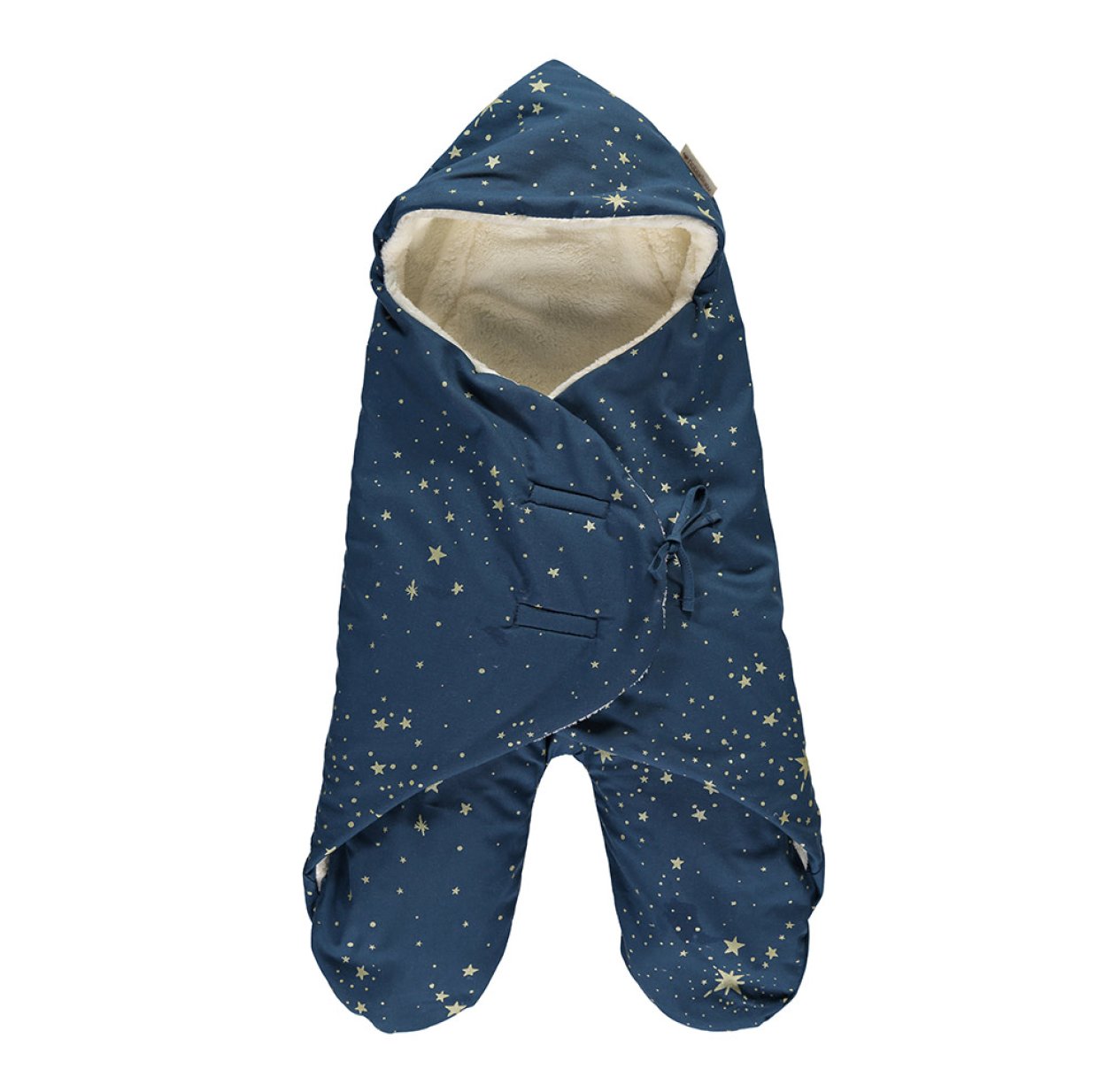 Couverture Nomade Kiss Me Gold Stella - Bleu marine