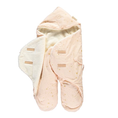 Couverture Nomade Kiss Me Gold Stella - Dream Pink