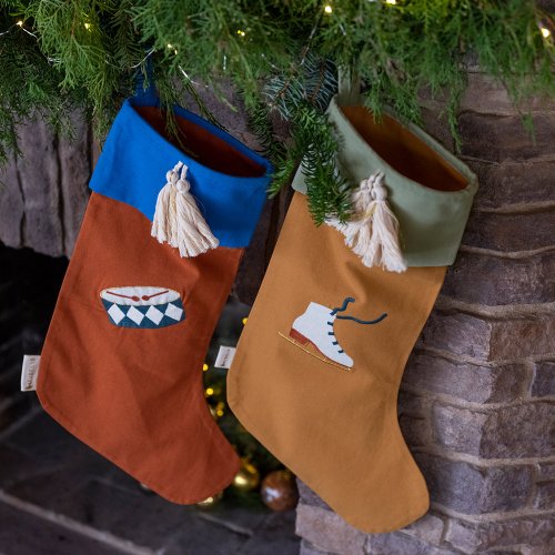 Chaussette de Noël Patin à Glace