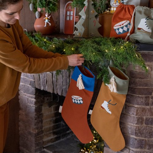 Chaussette de Noël Patin à Glace