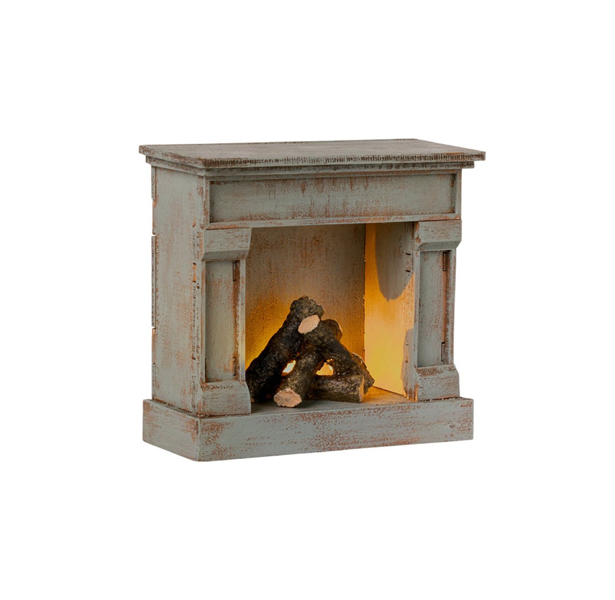 Cheminée Miniature - Bleu Vintage