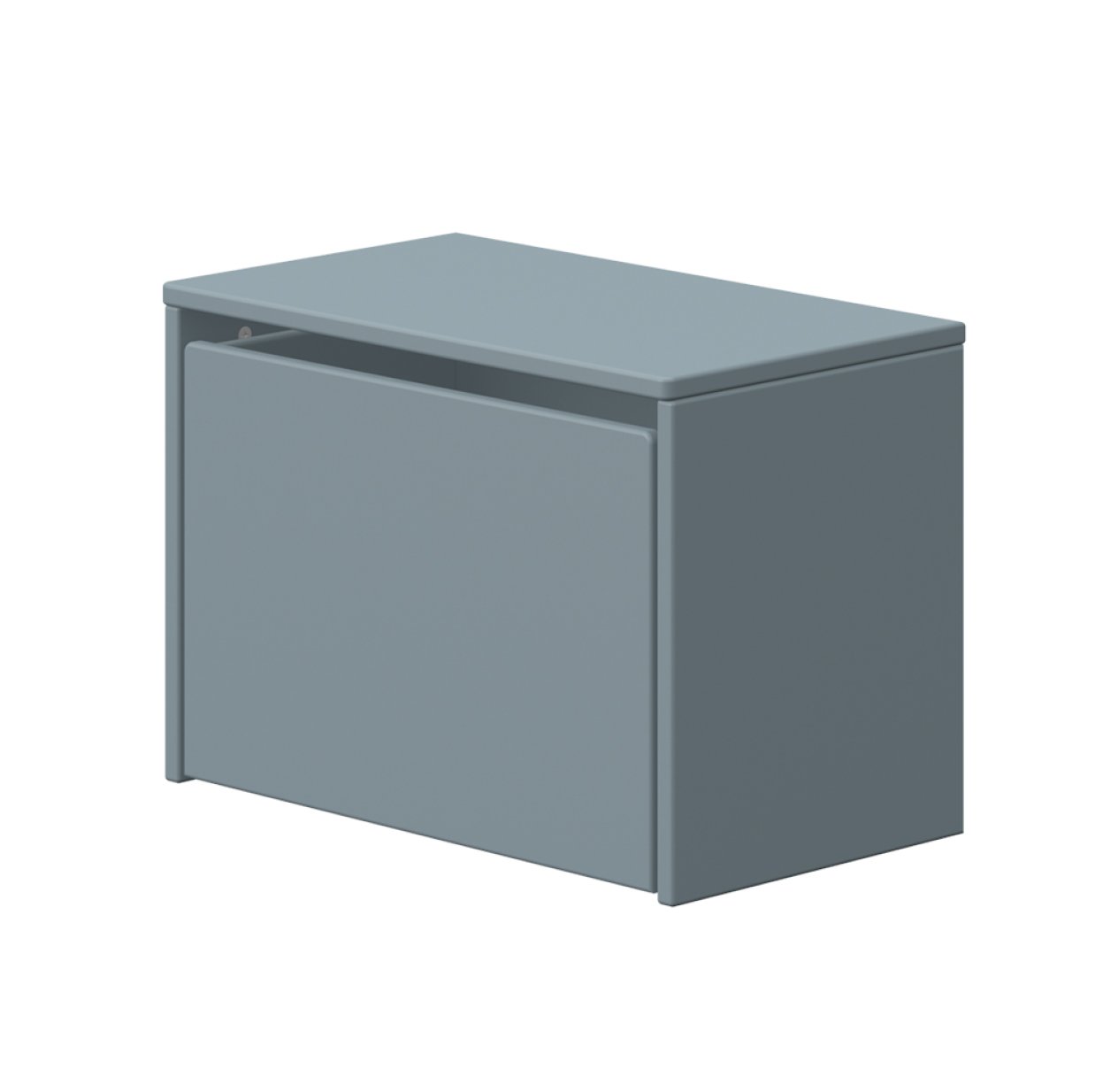 Chevet coffre de rangement 3 en 1 - Bleu gris