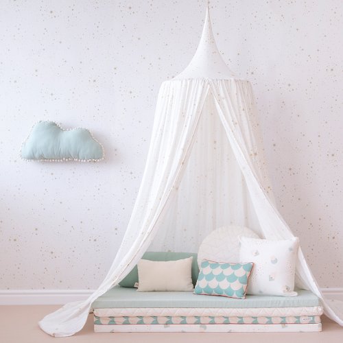 Ciel de lit amour gold stella Elements - Blanc