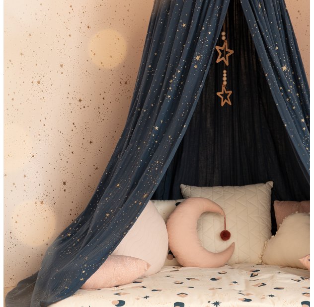 Ciel De Lit Amour Gold Stella Elements Bleu Marine Nobodinoz Pour Chambre Enfant Les Enfants Du Design